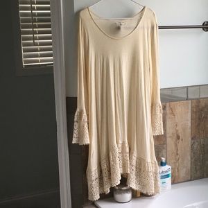 Boho cream tunic